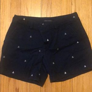 Navy Sailboat Shorts